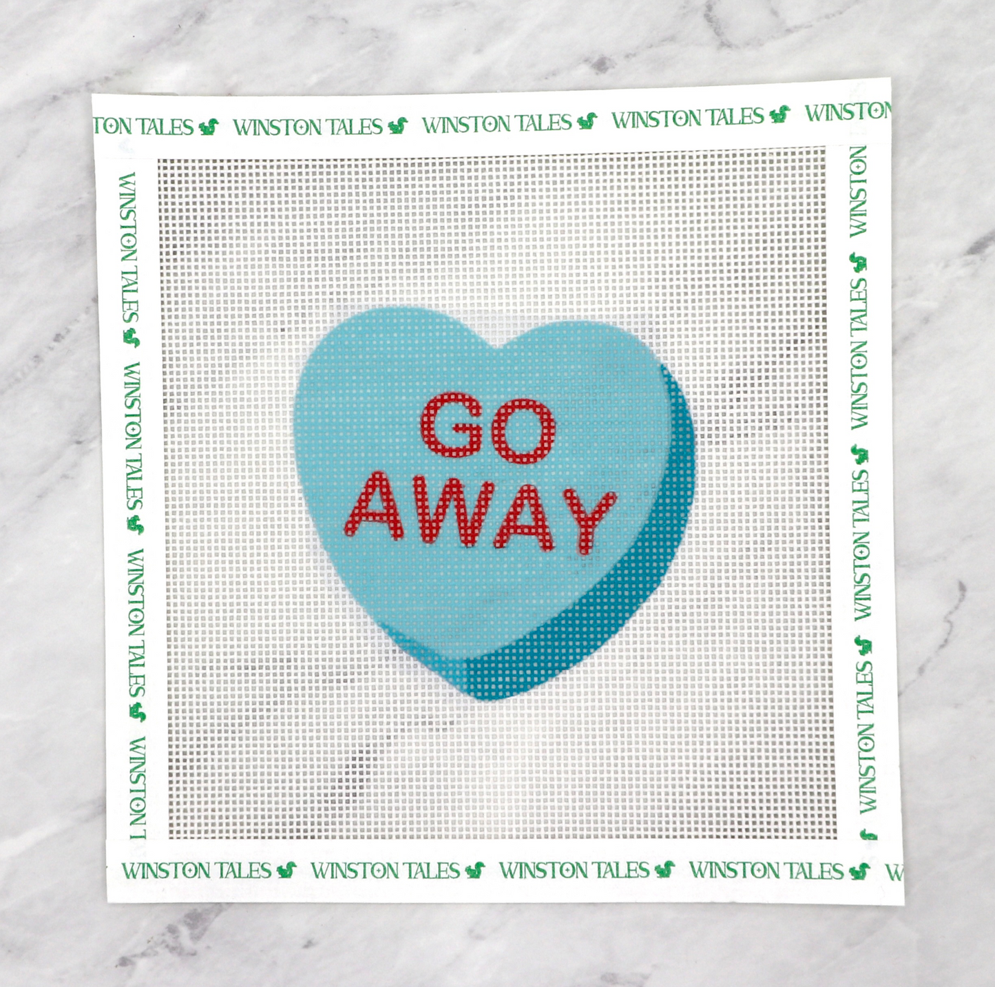 "Go Away" Valentine's Heart