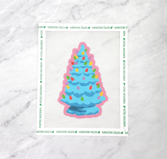 Grandma's Christmas Tree in Blue