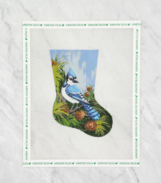Blue Jay Mini Stocking