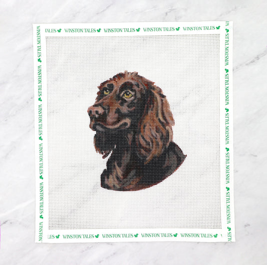 Boykin Spaniel Hand Painted Needlepoint Canvas