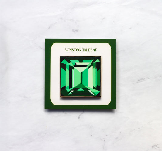 Emerald Gemstone Needle Minder