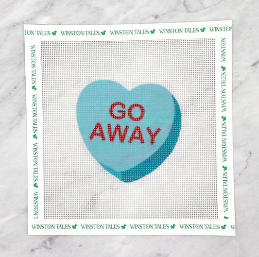 "Go Away" Valentine's Heart